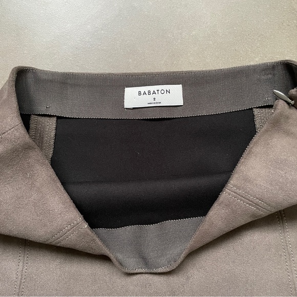 Babaton by Aritzia Suede Tan Skirt - Picture 4 of 5